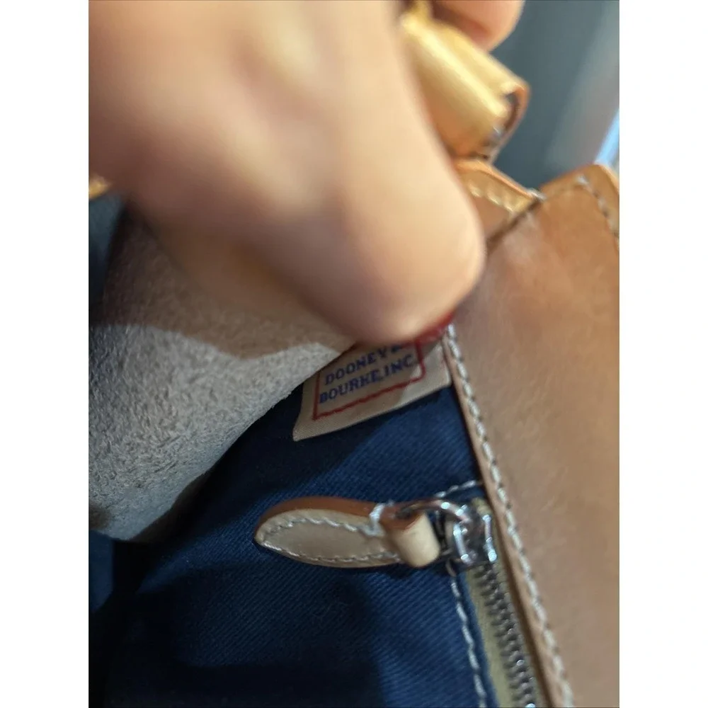 Dooney & Bourke Y2K Rainbow Monogram Canvas Shoulder Bag Leather Trim